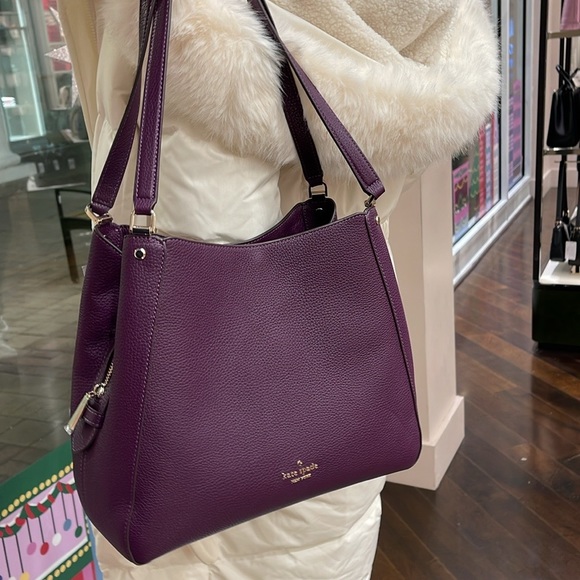 Michael Kors Handbags - Kate Spade Leila Medium Triple Compartment Shoulder Bag
Ripe Plum
NWT